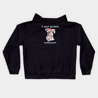 Porstmouth Map - Full Size Kids Hoodie